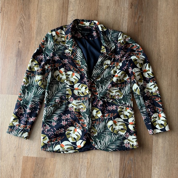 Never Worn Cynthia Rowley Tropical Floral Print Blazer - Picture 1 of 5